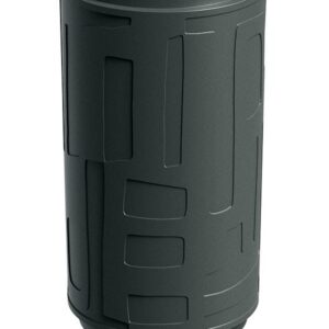 Prosperplast Plastový květináč FOLKAS ROUNDOS HIGH tmavě šedý