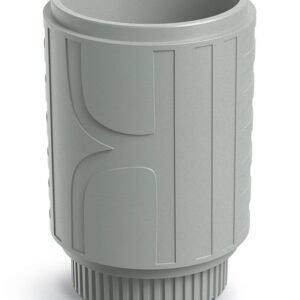 Prosperplast Plastový květináč FOLKAS ROUNDOS MIDL 40 cm betonově šedý