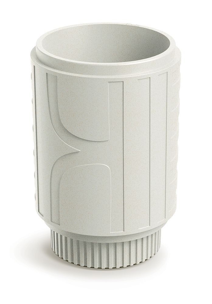 Prosperplast Plastový květináč FOLKAS ROUNDOS MIDL 40 cm pískový