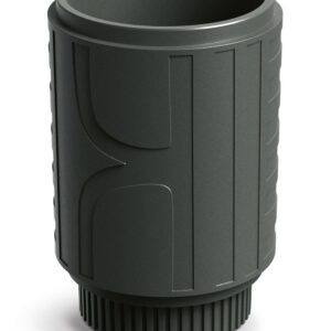 Prosperplast Plastový květináč FOLKAS ROUNDOS MIDL 40 cm tmavě šedý