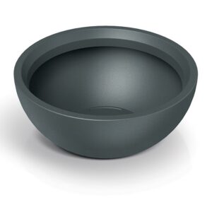 Prosperplast Plastový květináč MOLIOS BOWLS grafitový