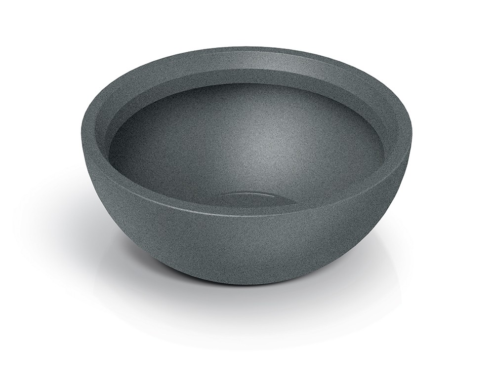 Prosperplast Plastový květináč MOLIOS BOWLS granitově šedý