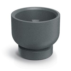 Prosperplast Plastový květináč MOLTAS BASE ROUND 40 cm granitově šedý