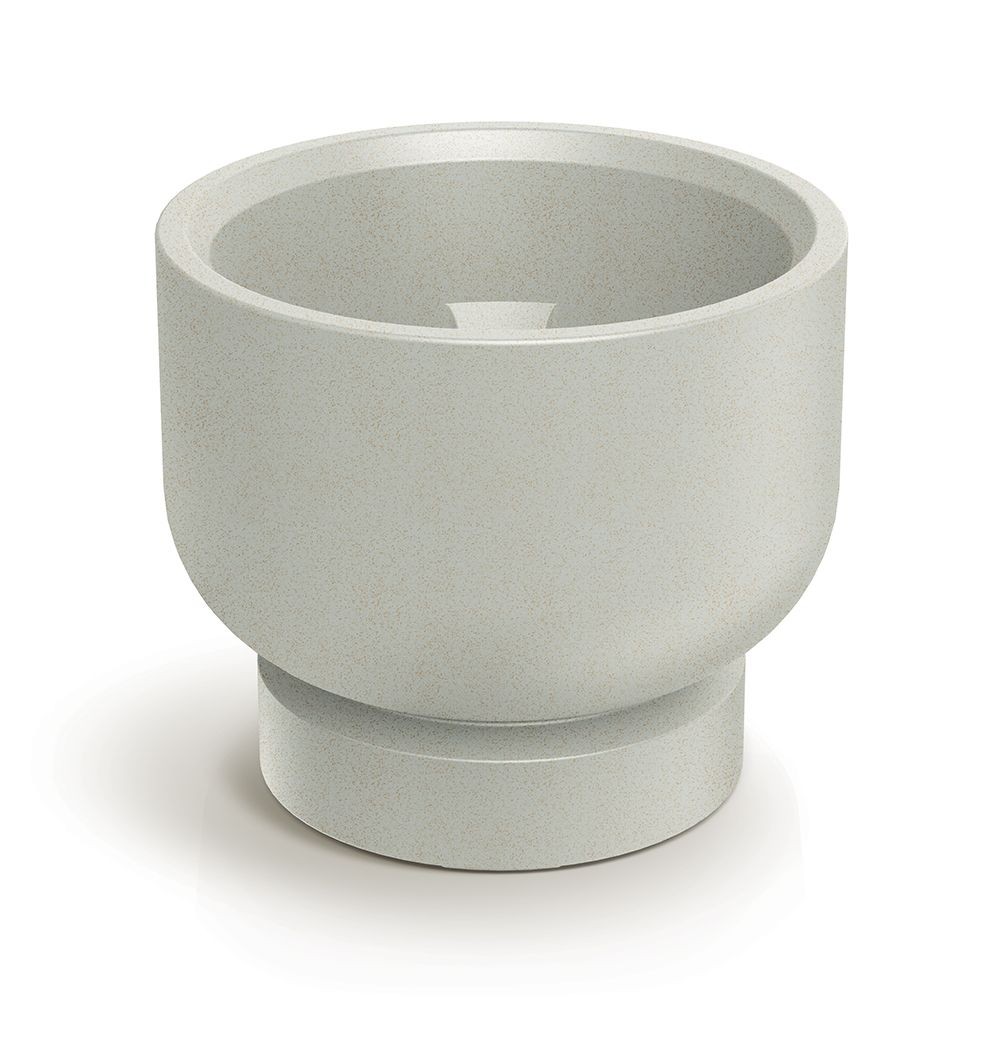Prosperplast Plastový květináč MOLTAS BASE ROUND 40 cm pískový