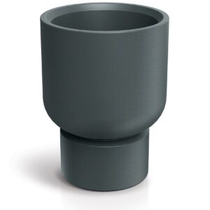 Prosperplast Plastový květináč MOLTAS BASE ROUND MIDL 40 cm grafitový