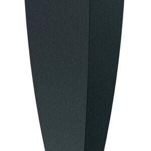 Prosperplast Plastový květináč MOODAS SQUARE HIGH 40 cm tmavě šedý