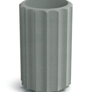 Prosperplast Plastový květináč RONAN LINE HIGH 28 cm betonově šedý