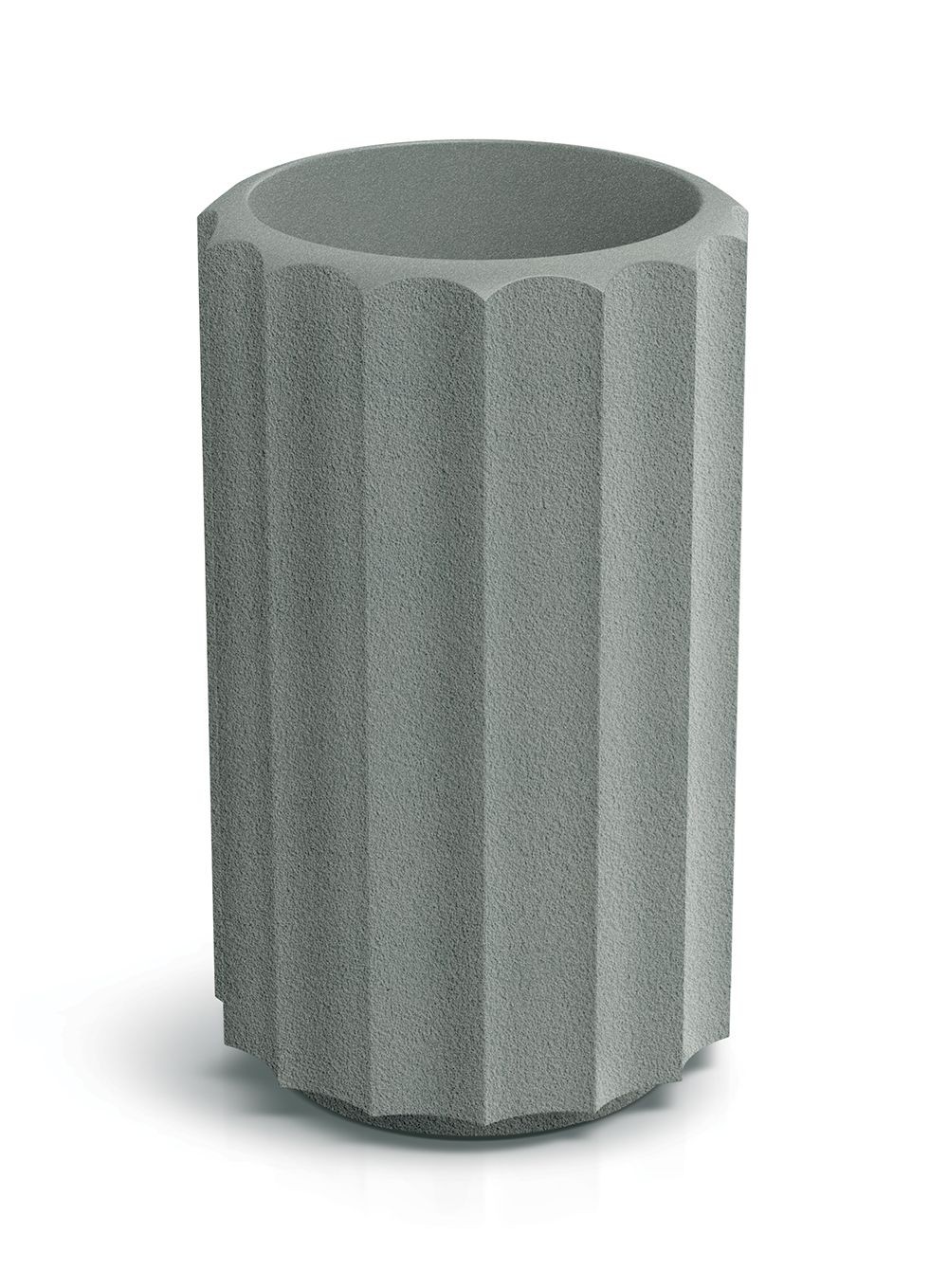 Prosperplast Plastový květináč RONAN LINE HIGH 28 cm betonově šedý