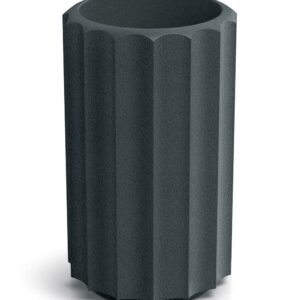 Prosperplast Plastový květináč RONAN LINE HIGH 28 cm grafitový