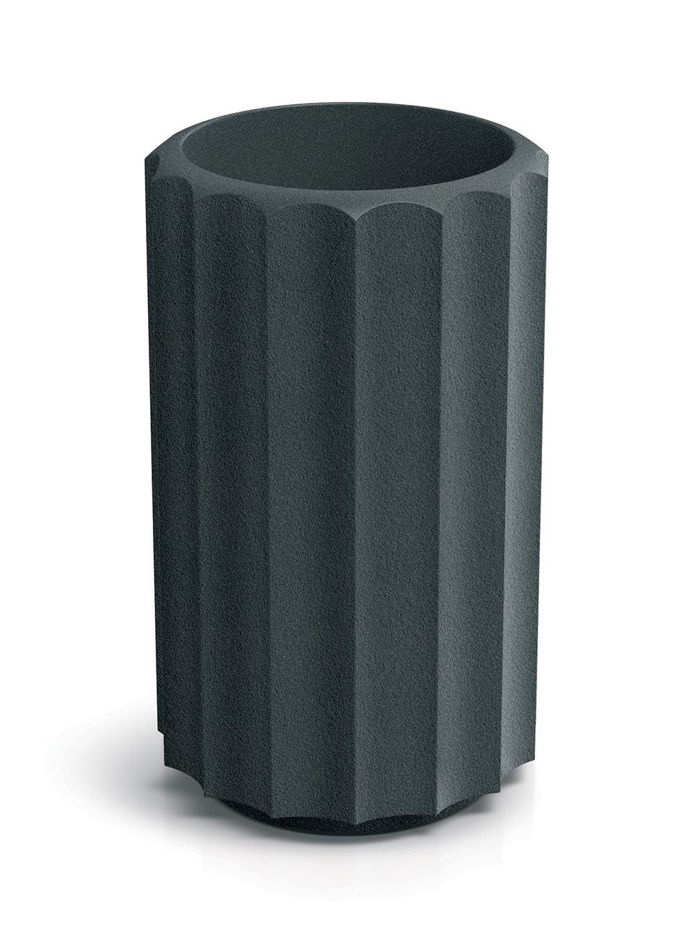 Prosperplast Plastový květináč RONAN LINE HIGH 28 cm grafitový