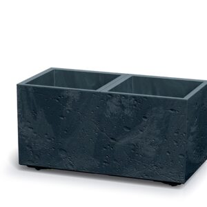 Prosperplast Plastový květináč SIERRAS BETON EFFECT antracit