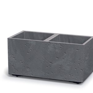 Prosperplast Plastový květináč SIERRAS BETON EFFECT marengo