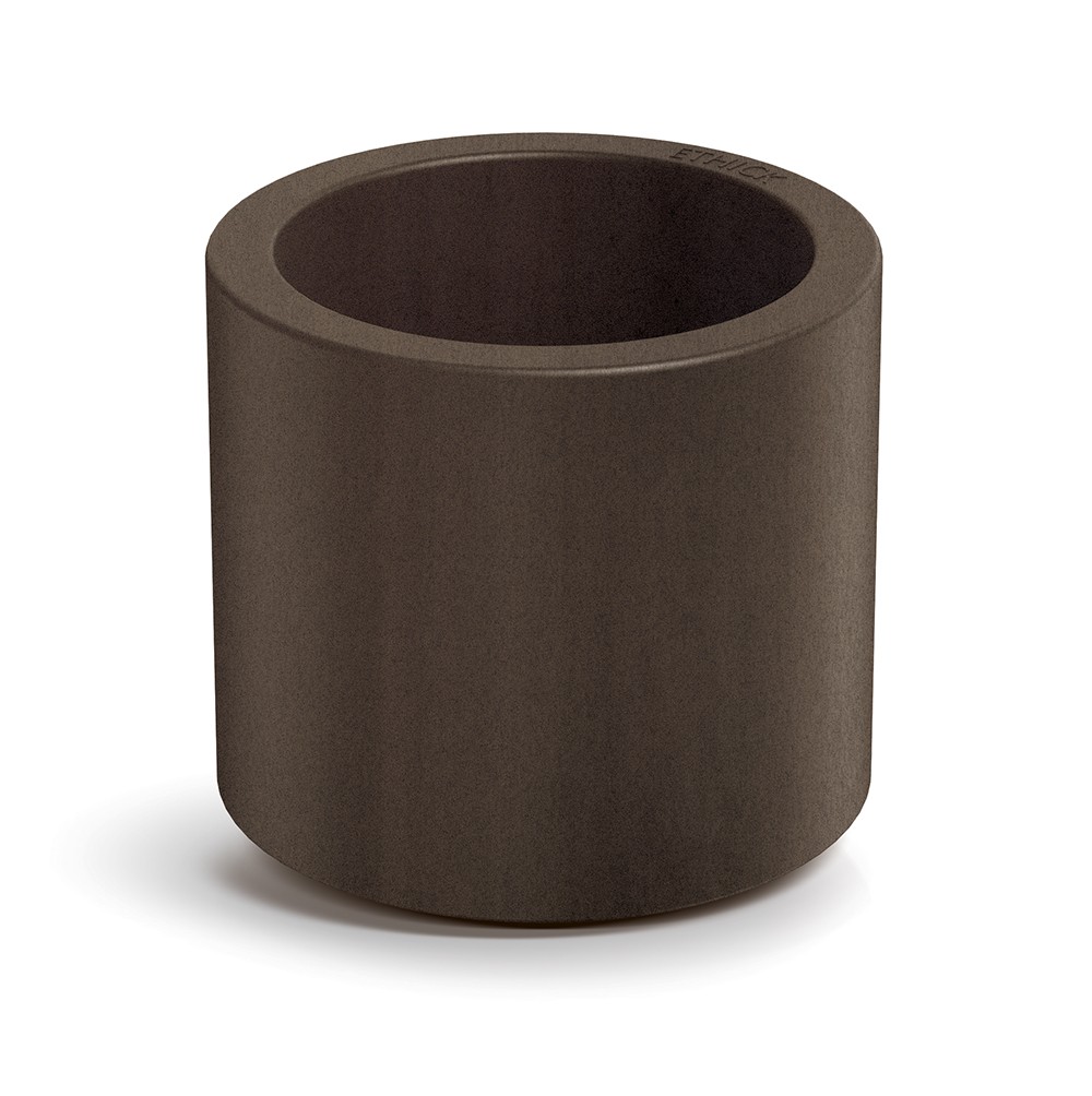 Prosperplast Plastový květináč TUBLAN ROUND hnědý