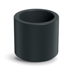 Prosperplast Plastový květináč TUBLAN ROUND tmavě šedý