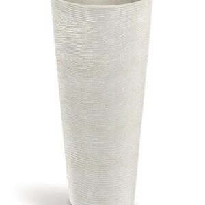 Prosperplast Plastový květináč TUBRAN ROUND SLIM I pískový