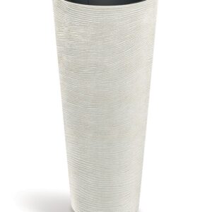 Prosperplast Plastový květináč TUBRAN ROUND SLIM pískový