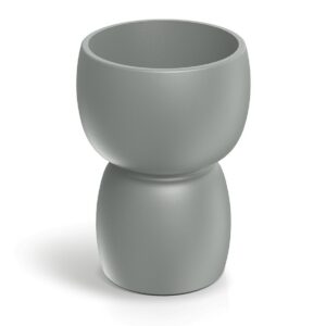 Prosperplast Plastový oboustranný květináč DUALOS ROUNDOS betonově šedý