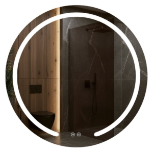 Rea Zrcadlo Modern ⌀70 cm s vyhříváním a regulovatelným LED osvětlením HOM-00905