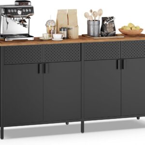 SONGMICS Komoda Vasagle Teduo 141 cm černá/hnědá