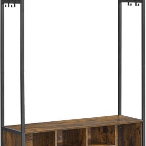 SONGMICS Předsíňový věšák s botníkem Vasagle Vigro 100 cm hnědý