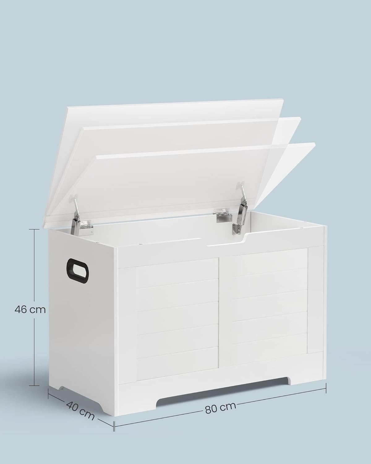 SONGMICS Truhla s úložným prostorem a lavicí Vasagle Minimal 80 cm bílá - Obrázek 2