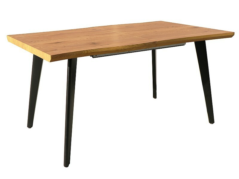 Signal Rozkládací jídelní stůl Fresno 120/180 cm dub přírodní/černý