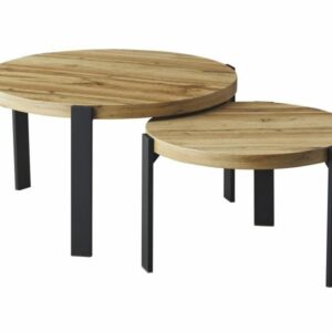 Signal Sada 2 ks konferenčních stolků Polo dub artisan/černá