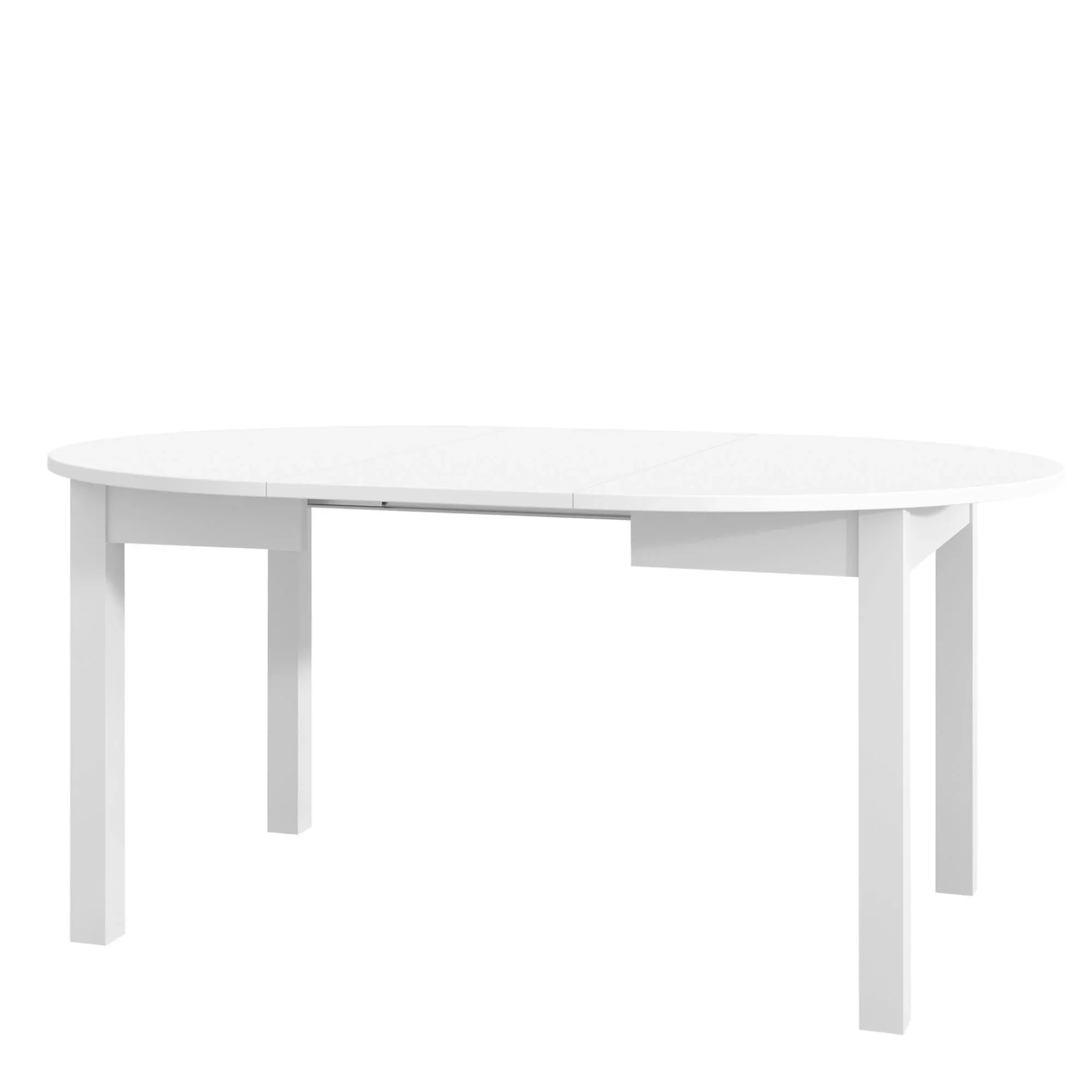 Szynaka Jídelní rozkládací stůl Luni 110/160 cm bílý - Obrázek 2
