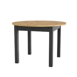 Szynaka Jídelní rozkládací stůl Luni 110/160 cm dub Artisan/černý