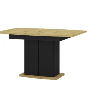 Szynaka Jídelní rozkládací stůl Mons 140/210 cm dub Artisan/černý