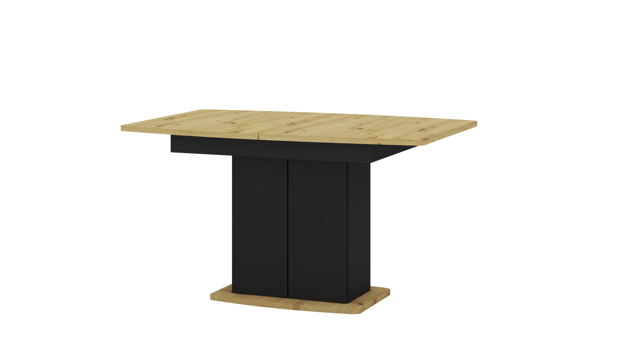 Szynaka Jídelní rozkládací stůl Mons 140/210 cm dub Artisan/černý
