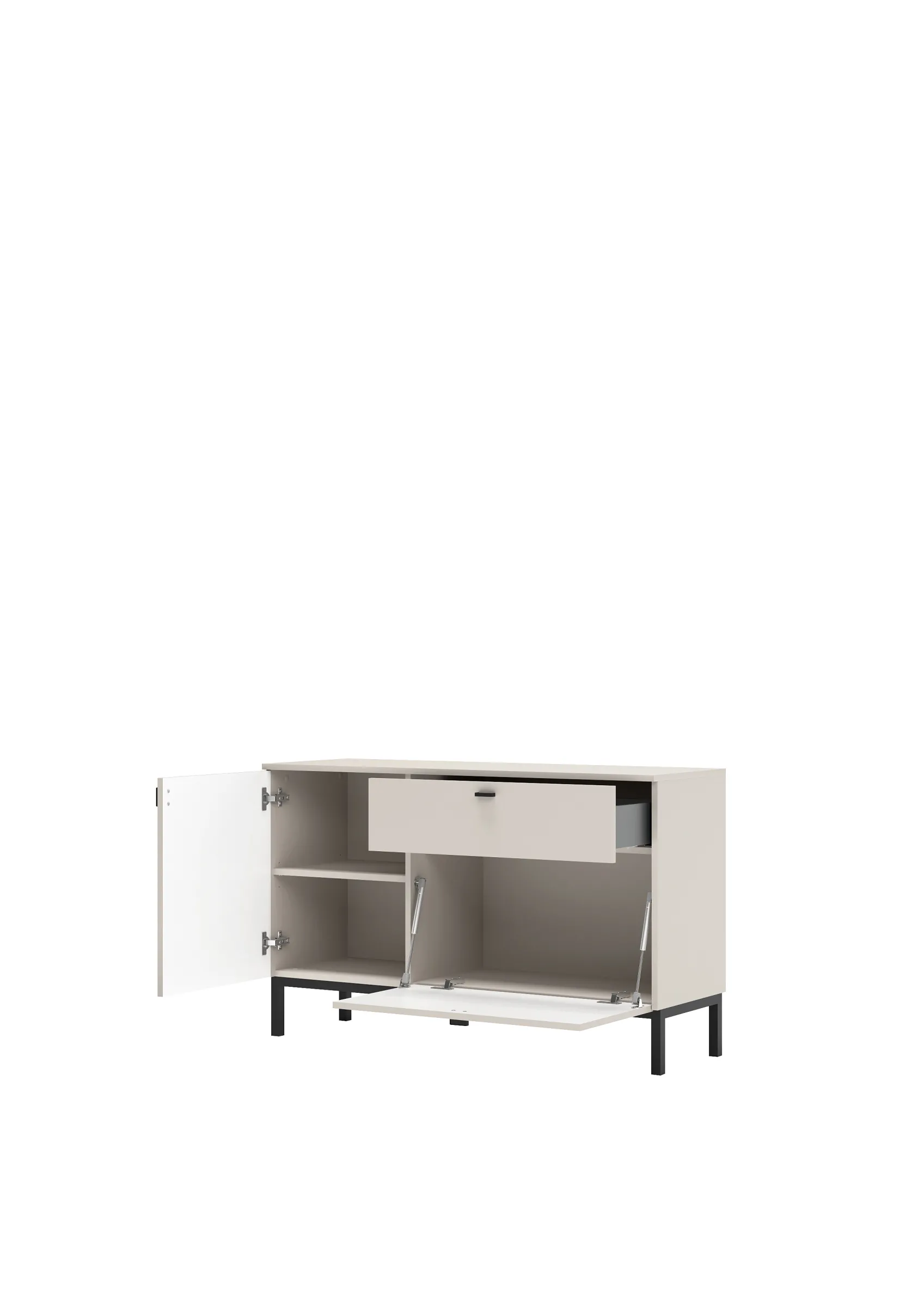 Szynaka Komoda Korfu 01 117 cm kašmír/černý - Obrázek 2