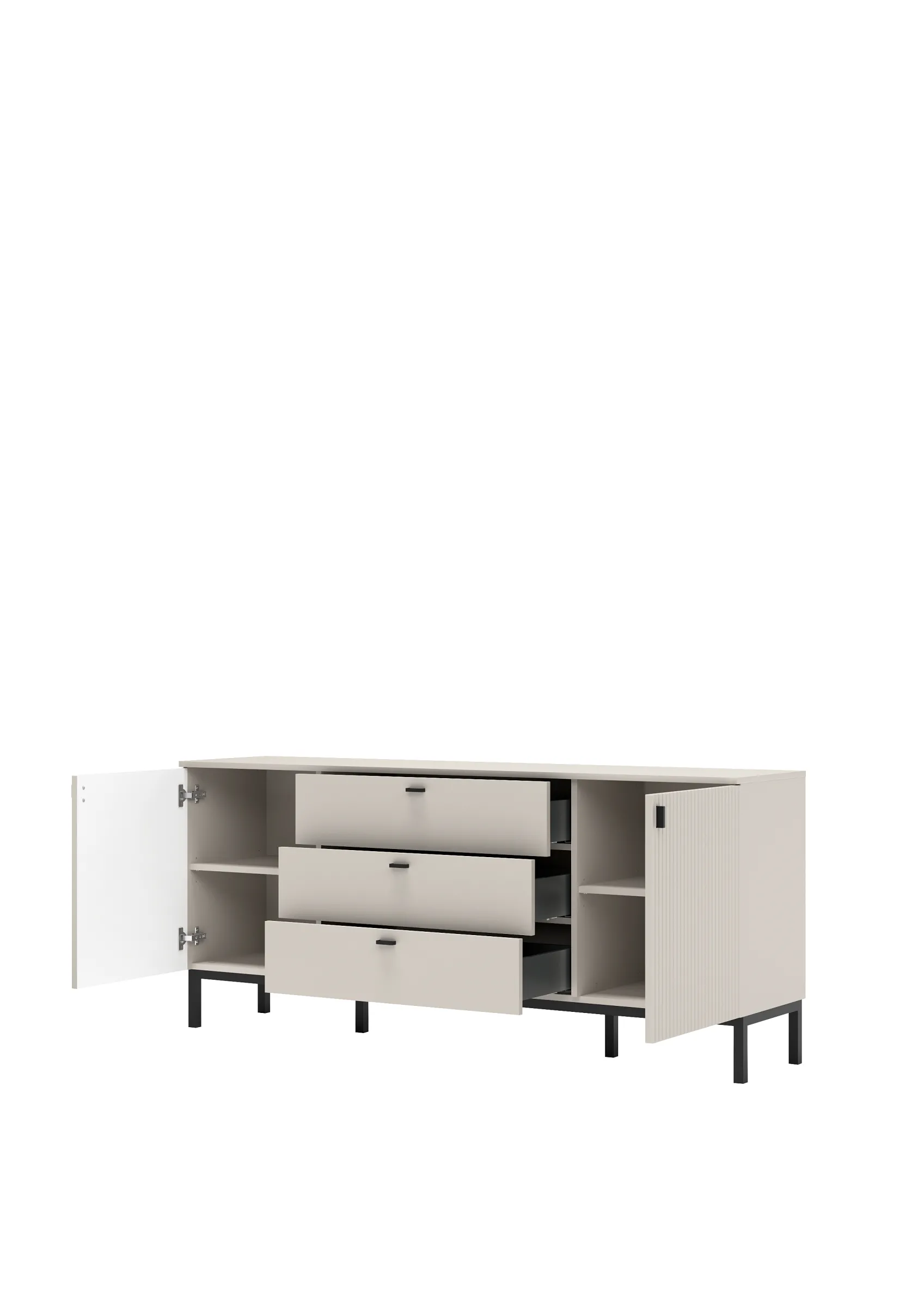 Szynaka Komoda Korfu 03 167 cm kašmír/černý - Obrázek 2