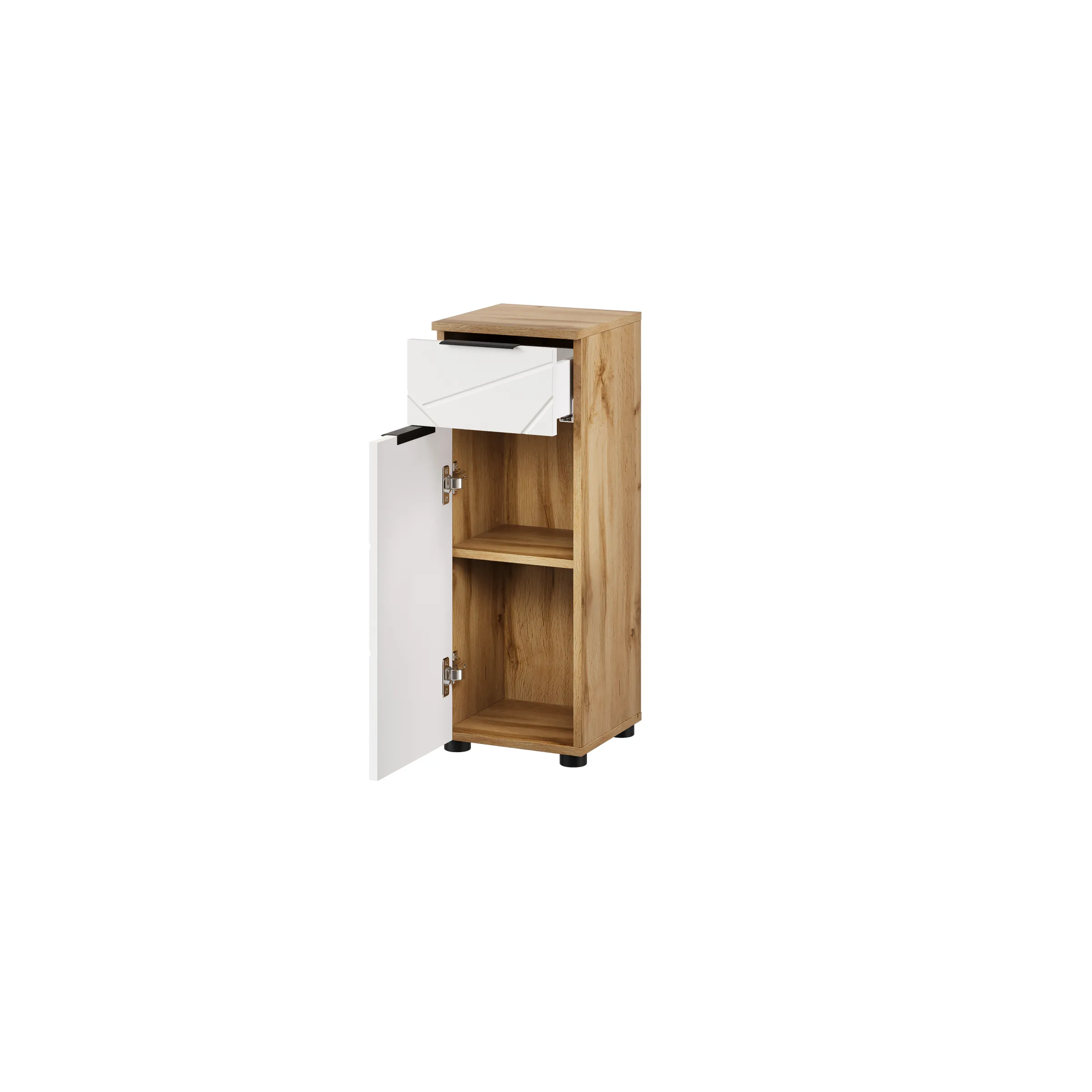 Szynaka Koupelnová skříňka Mazi 45 30 cm dub Wotan/bílá - Obrázek 2
