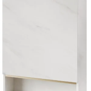 Szynaka Závěsná koupelnová skříňka Letto 04 60 cm bílý mramor/zlatá