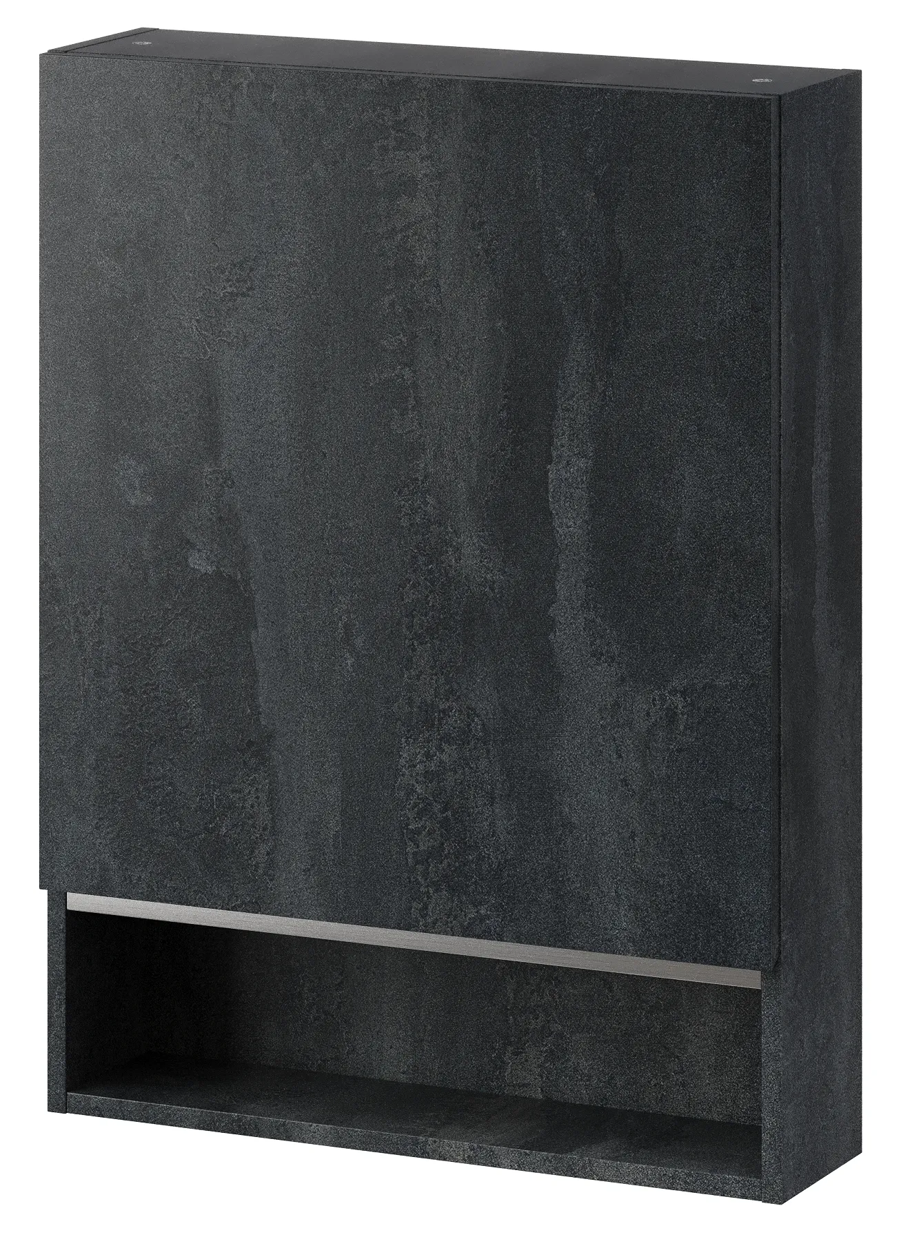Szynaka Závěsná koupelnová skříňka Letto 04 60 cm černý beton