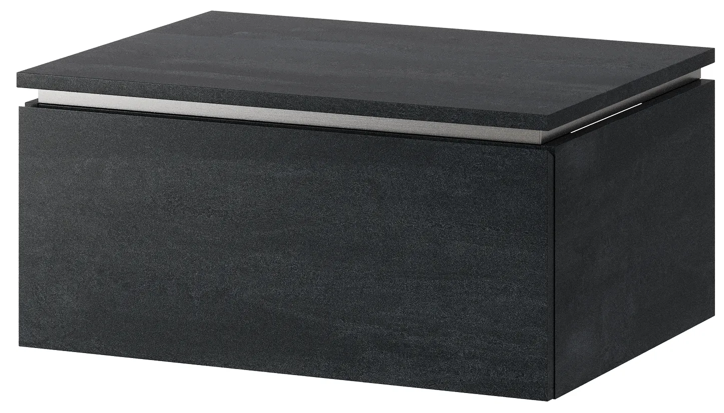Szynaka Závěsná skříňka pod umyvadlo Letto 03 60 cm černý beton