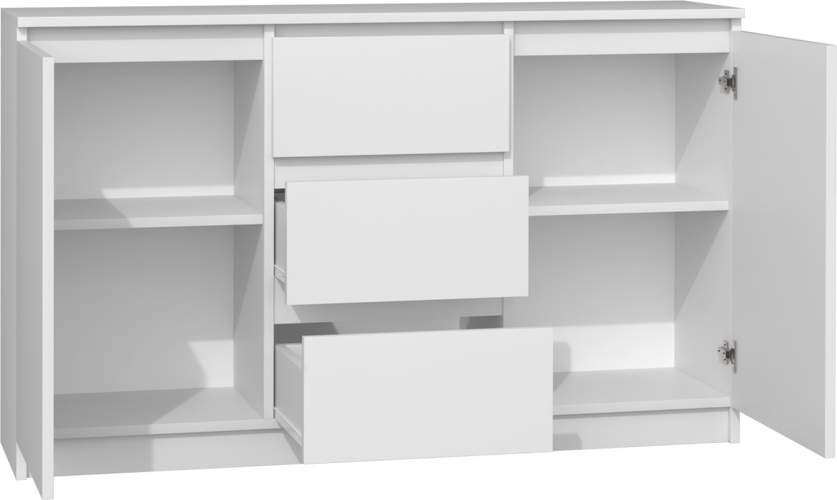 TP Living Komoda 2D3S Saloe bílá - Obrázek 2