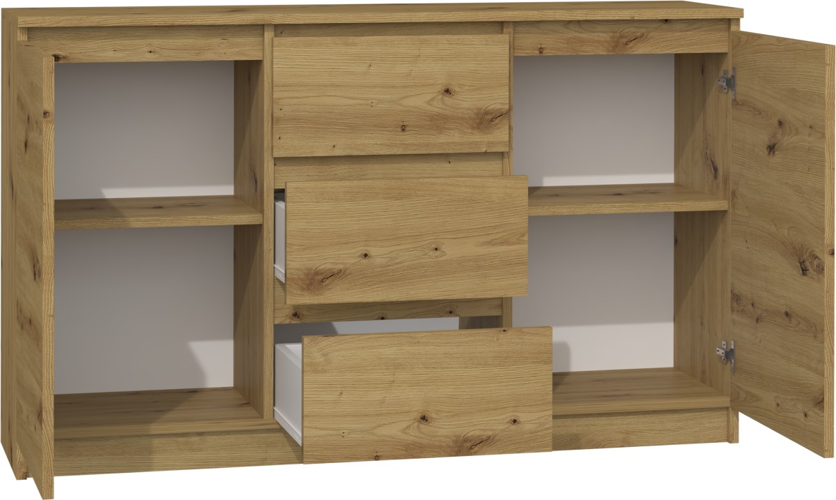 TP Living Komoda 2D3S Saloe hnědá - Obrázek 2