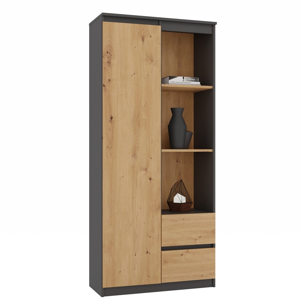 TP Living Komoda Apollo RS-80 antracit/dub artisan - Obrázek 2