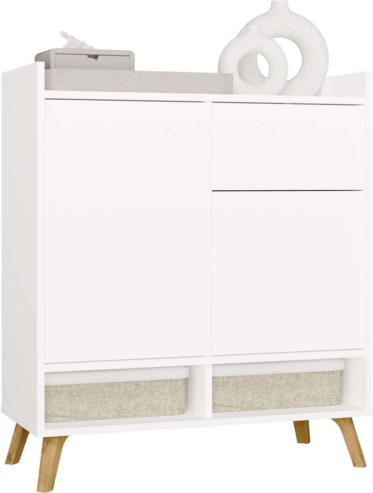 TP Living Komoda Colin 80 cm bílá/dub artisan