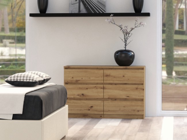 TP Living Komoda Malwa 120 cm dub artisan - Obrázek 2