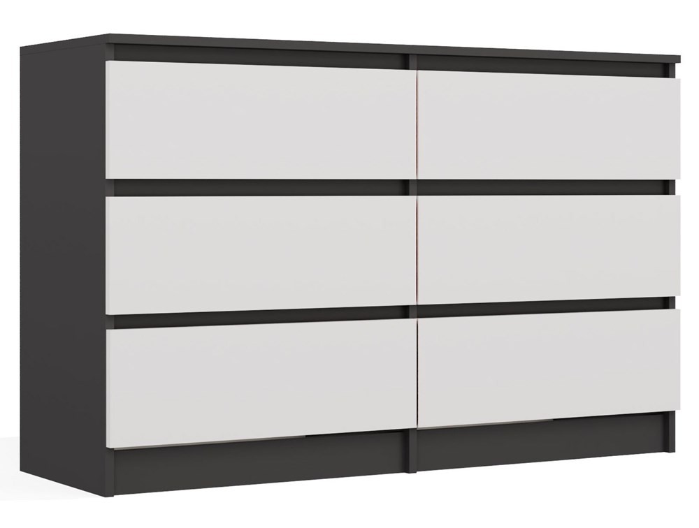TP Living Komoda Malwa M6 120 cm antracit/bílá