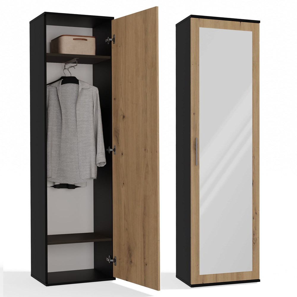TP Living Předsíňová skříň DUO dub artisan/antracit