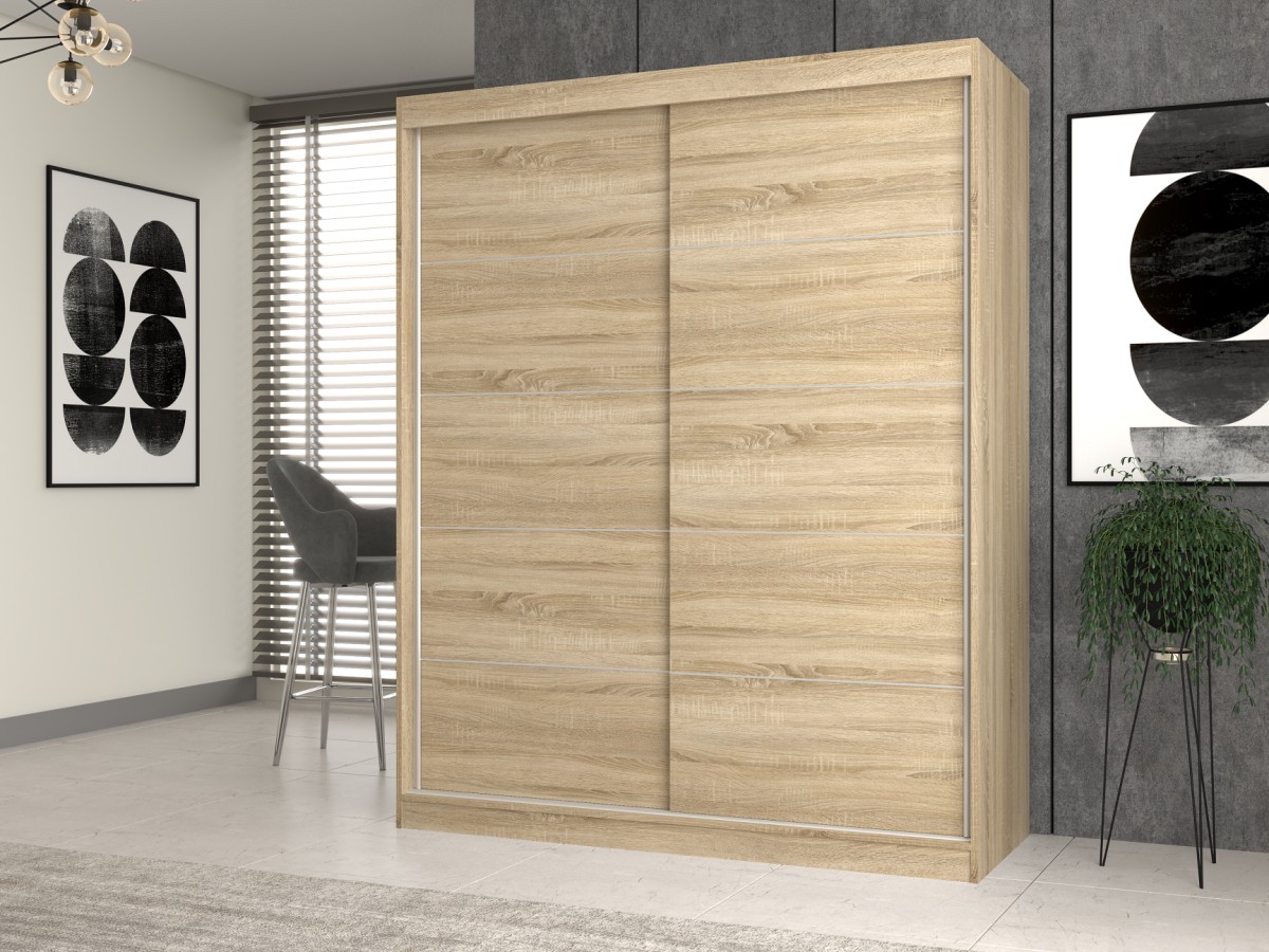 TP Living Šatní skříň IGA I 160 cm dub sonoma - Obrázek 2