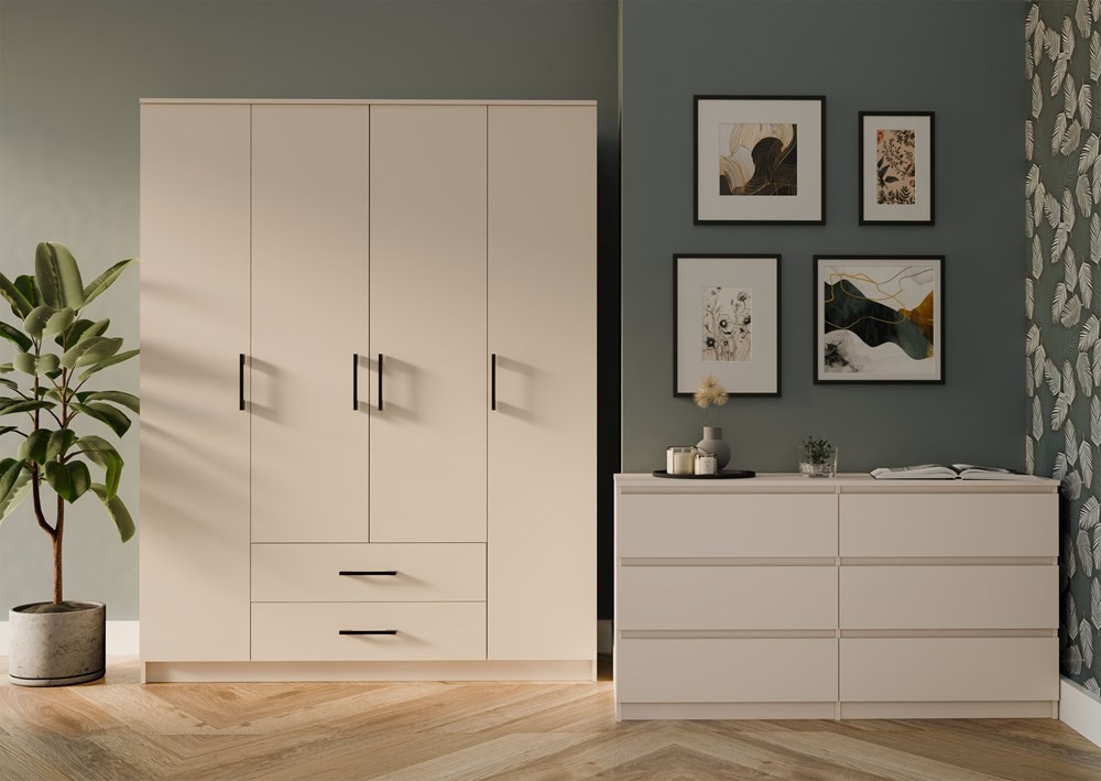 TP Living Šatní skříň Romana 160 cm kašmír - Obrázek 2