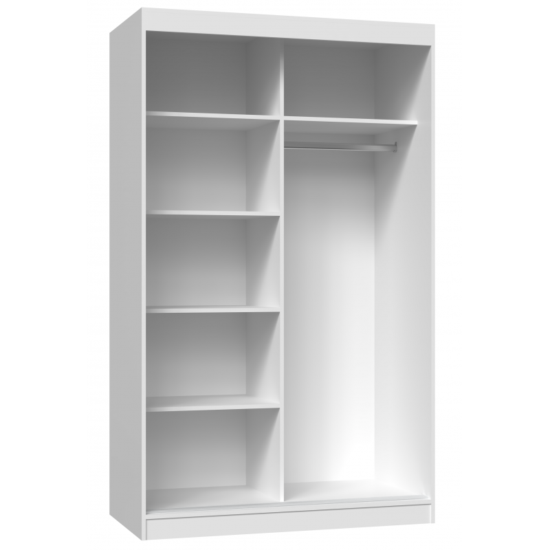 TP Living Šatní skříň se 2 zrcadly IGA 120 cm antracit - Obrázek 2