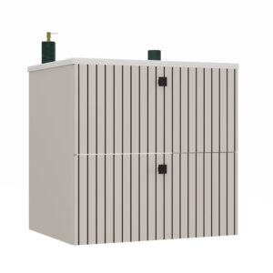 TP Living Závěsná skříňka s umyvadlem Tigo 2S 60 cm kašmír