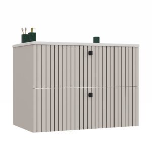 TP Living Závěsná skříňka s umyvadlem Tigo 2S 80 cm kašmír