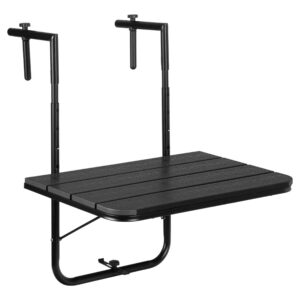 TZB Závěsný balkónový stůl Aretto 60 cm černý